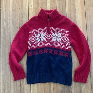 Gap 1/2 zip holiday sweater